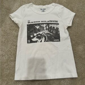 Brandy Melville White Graphic Tee